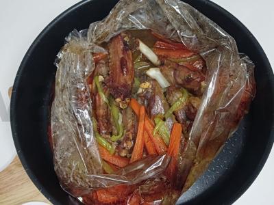 Anties sparneliai su morkomis ir saldžiaisiais pipirais Žingsnis 5