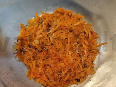 Sluoksniuotas salotas su vištienos kepenėlėmis Žingsnis 5