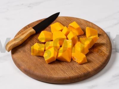 Moliūgas su vištienos kepenėlėmis Žingsnis 1