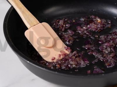 Moliūgas su vištienos kepenėlėmis Žingsnis 3