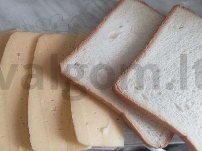 Sūrio sumuštinis keptuvėje Žingsnis 1