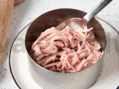 Sluoksniuotas salotas „Sniego krabas“ Žingsnis 2