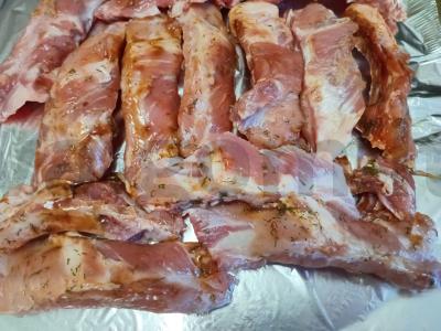 Kepti kiaulienos šonkauliai aštriame sojų padaže Žingsnis 3