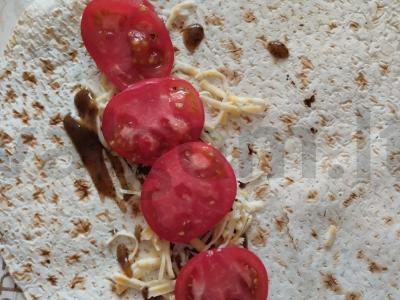 Tortilija su virtos-rūkyto kumpio sumuštiniu su kaparėliais Žingsnis 2