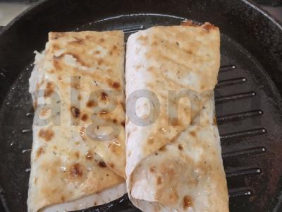 Tortilija su virtos-rūkyto kumpio sumuštiniu su kaparėliais Žingsnis 5