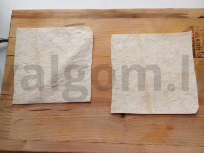 Tortilijos iš lavašo su silpnai sūdyta upėtakiu Žingsnis 5