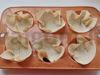 Tortilijos iš lavašo su silpnai sūdyta upėtakiu Žingsnis 6