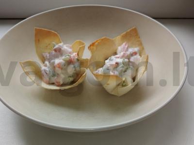 Tortilijos iš lavašo su silpnai sūdyta upėtakiu Žingsnis 8