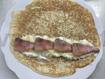 Blynai su graikišku jogurtu ir šviežia lašiša Žingsnis 3