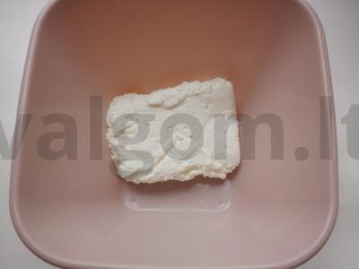 Varškės keksiukai Žingsnis 1