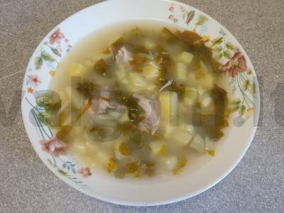 Sriuba su špinatais vištienos sultinyje Žingsnis 5