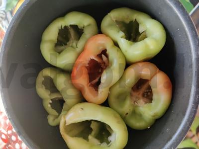 Įdarytos paprikos su krienodaru pietums Žingsnis 6