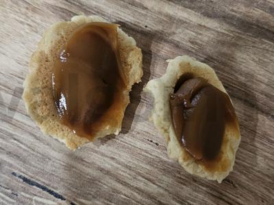 Sausainiai „Riešutai su virta saldžia grietinėle“ Žingsnis 5