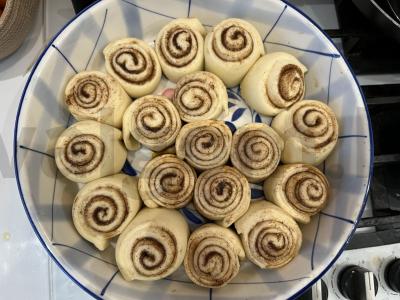 Minkščiausi cinamoniniai bandelės Žingsnis 16