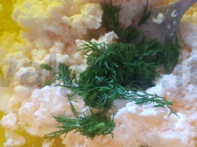 Varškėčiai su sūriu ir krapais Žingsnis 4