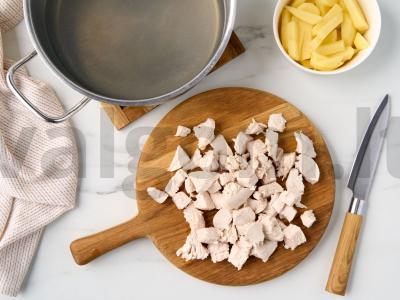 Sūrio sriuba su vištiena ir grybais Žingsnis 7