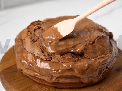 Šokoladinis tortas „Brigadeiro“ Žingsnis 12
