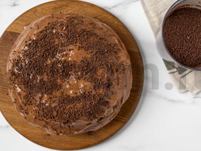 Šokoladinis tortas „Brigadeiro“ Žingsnis 13
