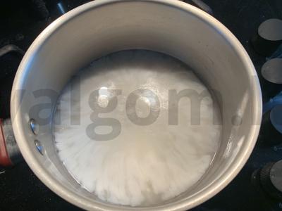 Ryžių košė su grietinėlėmis ir džiovintais vaisiais Žingsnis 4