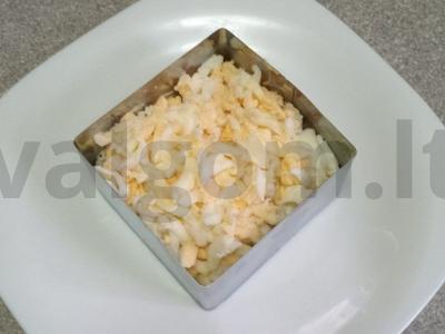 Lašišos ir ryžių salotos su sūrio padažu Žingsnis 5