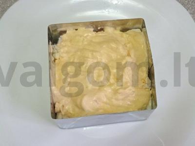 Lašišos ir ryžių salotos su sūrio padažu Žingsnis 6