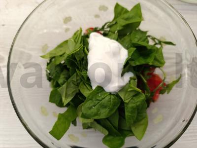 Salotas su žalumynais ir daržovėmis Žingsnis 7