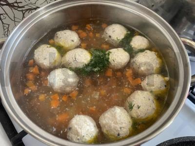 Lengvas sriuba su meatballs pietums Žingsnis 6