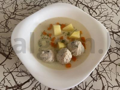 Lengvas sriuba su meatballs pietums Žingsnis 7