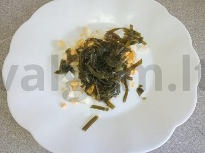 Salotos su jūros kopūstais, silke ir spanguolėmis Žingsnis 2