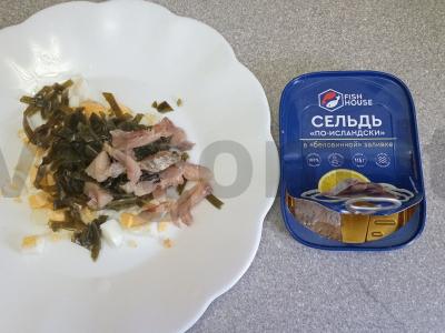 Salotos su jūros kopūstais, silke ir spanguolėmis Žingsnis 3