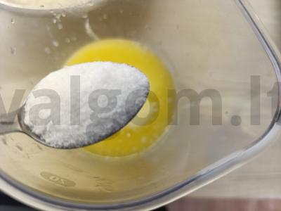 Pyragas su bulvėmis ant cukraus Žingsnis 3