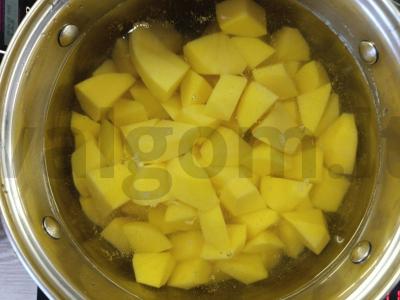 Pyragas su bulvėmis ant cukraus Žingsnis 8