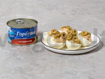 Kiaušiniai su žuvies konservais pagrindine nuotrauka