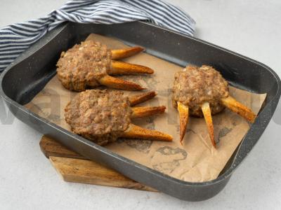 Kotletai „Meškos kojos“ Žingsnis 6