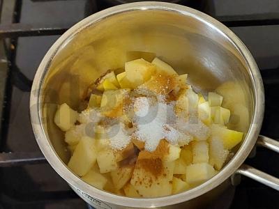 Rulėlis su obuoliu ir cinamonu Žingsnis 2