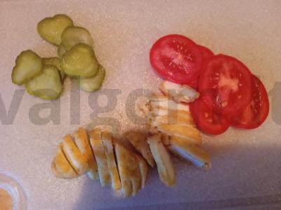 Tortilija su vištienos stripsais ir daržovėmis Žingsnis 2