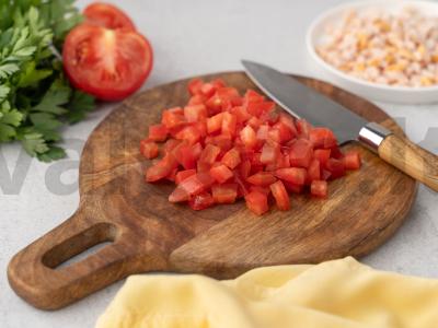 Salotas „Arbūzas“ su vištienos krūtinėle Žingsnis 1