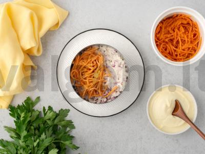 Salotas „Arbūzas“ su vištienos krūtinėle Žingsnis 4