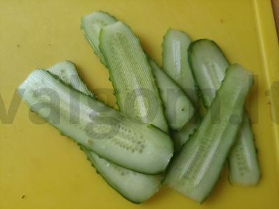 Sumuštiniai su silke, rukola ir agurku Žingsnis 5