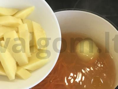 Marinuotas sriuba be apkepimo Žingsnis 3