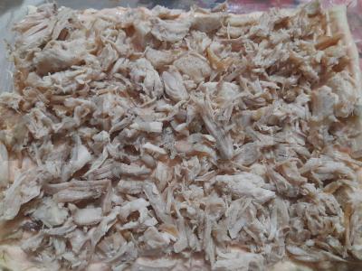 Pica su rūkytomis mėsos ir sūriu Žingsnis 4