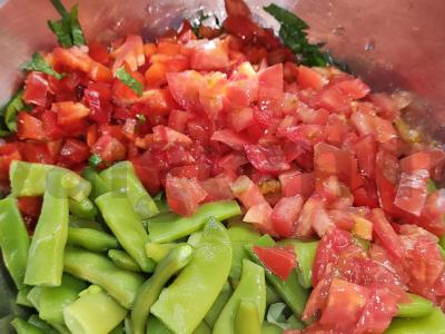 Daržovių mišinys su pupelėmis žiemai Žingsnis 8