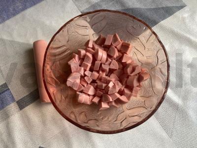 Karšti skrudinti duoneliai su dešrų ir grybų įdaru Žingsnis 3