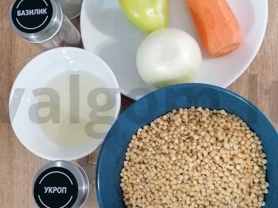 Pupelių garnyras su daržovėmis Žingsnis 1