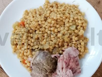 Pupelių garnyras su daržovėmis pagrindine nuotrauka