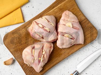 Vištienos šlaunelės su bulvėmis orkaitėje Žingsnis 1