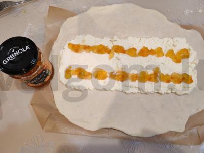 Varškės ir džemo pyragas Žingsnis 5