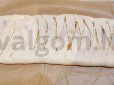 Varškės ir džemo pyragas Žingsnis 8