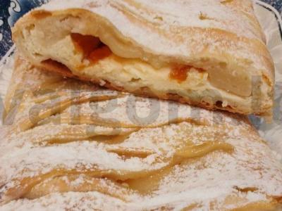 Varškės ir džemo pyragas Žingsnis 10