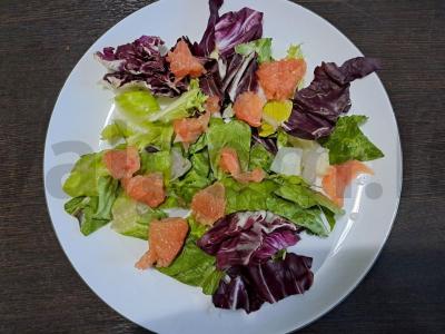 Salotas su krevetėmis ir brie sūriu Žingsnis 2